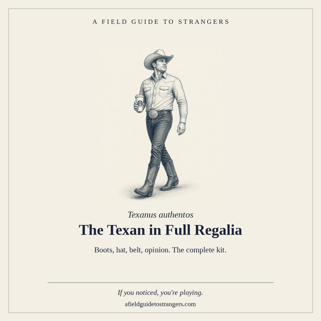 The Texan in Full Regalia