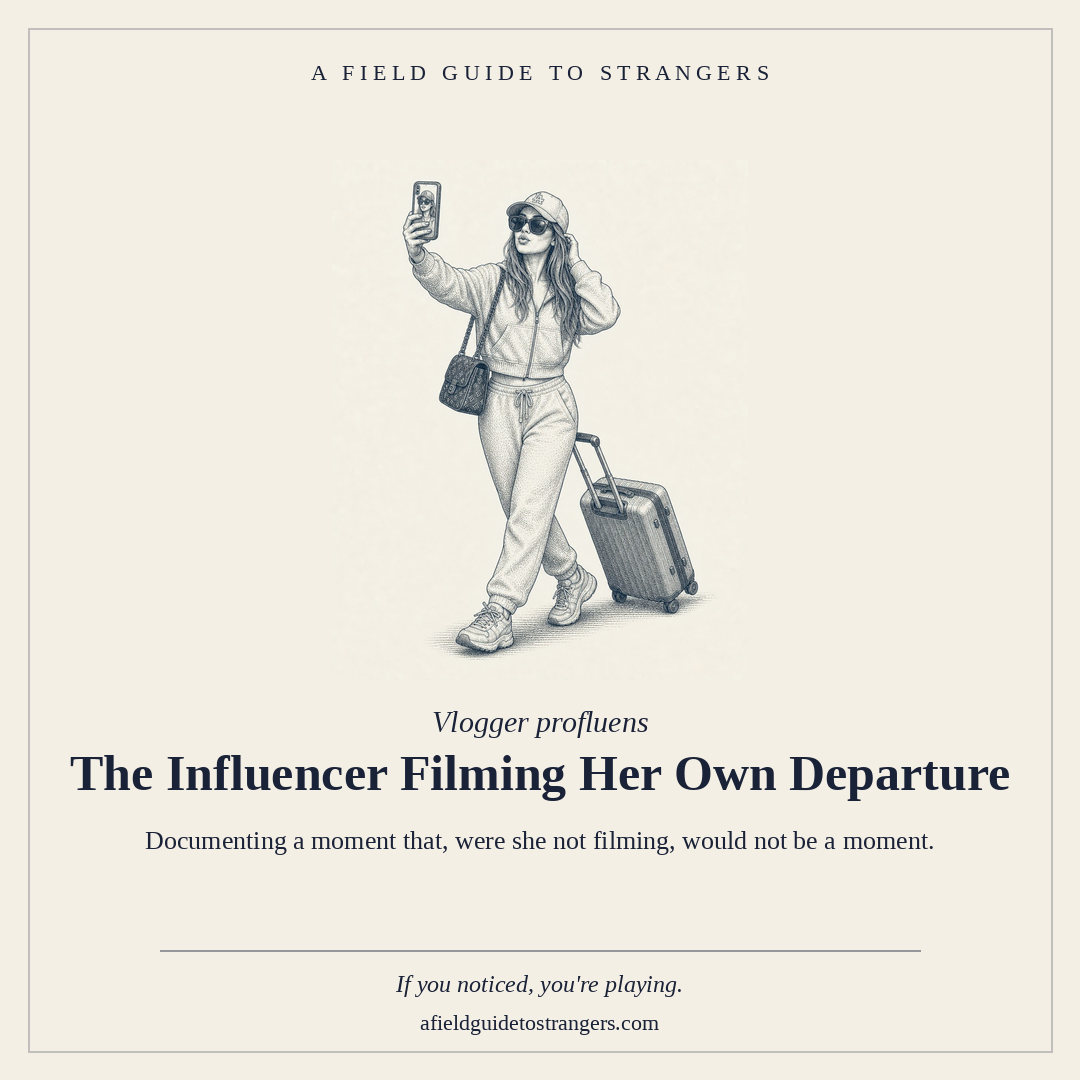 The Influencer Filming Her Departure